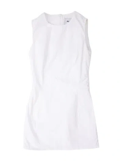 Pre-owned Alfie Crew Neck Mini Dress In White