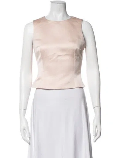 Pre-owned Alfie Crew Neck Sleeveless Top In Pink
