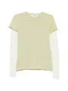 Alfie Double-layer T-shirt In Neutral