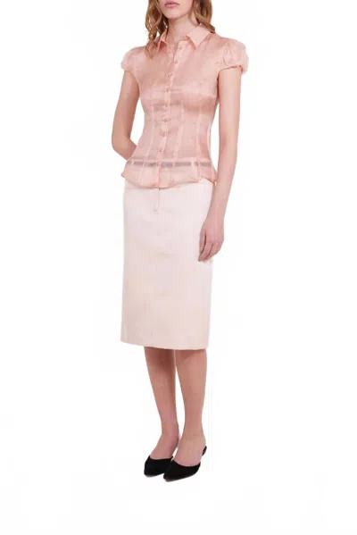 Alfie Erin Pencil Skirt In Ballerina In Pink