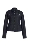 Alfie Eve Cinched Denim Jacket In Blue