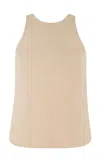 Alfie Exclusive Backless Cotton Top In Neutral