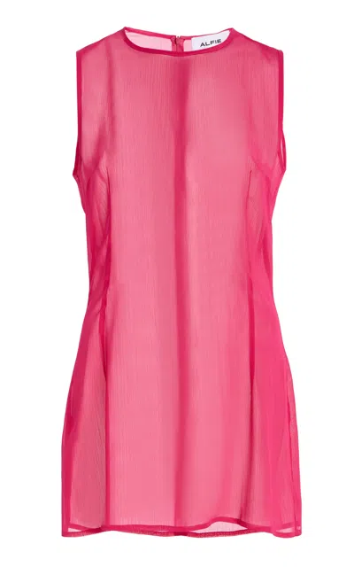 Alfie Exclusive Nori Satin Mini Dress In Pink