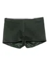 Alfie Fine-knit Mini Shorts In Green