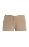 Alfie Gio Virgin Wool-blend Hot Pants In Neutral
