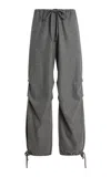Alfie Grace Ruched Tapered-leg Pants In Gray