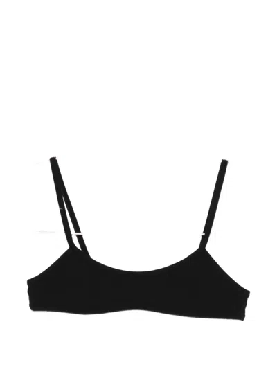 Alfie Jersey Bralette Top In Black