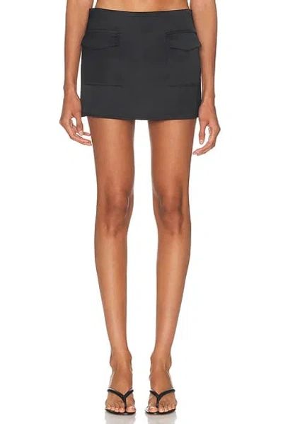 Alfie Mini Valletta Skirt In Black