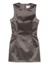 Alfie Nori Satin Mini Dress In Gold