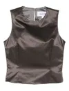 Alfie Nori Satin Tank Top In Gray