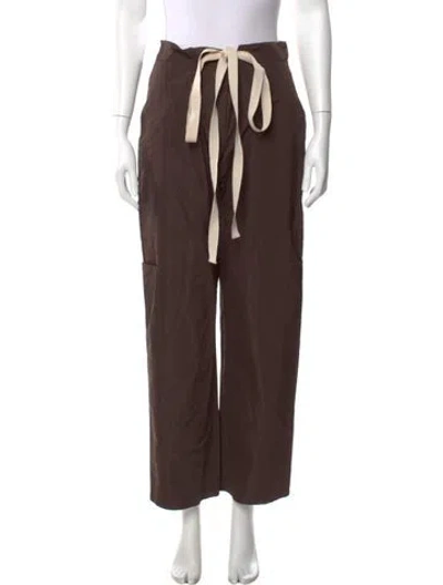 Pre-owned Alfie Straight Leg Pants In Brown