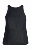 Alfie The Backless Denim Top In Blue