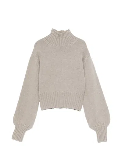 Alfie The Cloud Turtleneck Sweater In Metallic