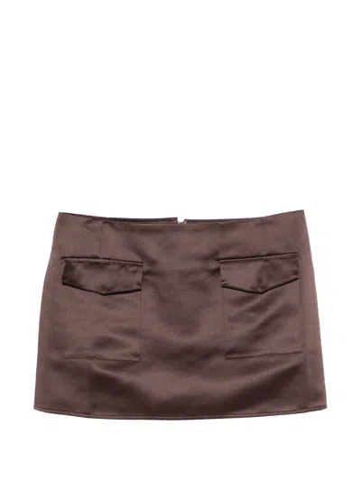 Alfie The Valletta Mini Skirt In Brown