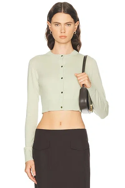 Alfie Twinset Top & Cardigan In Green