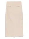 Alfie Valletta Midi Skirt In Neutrals