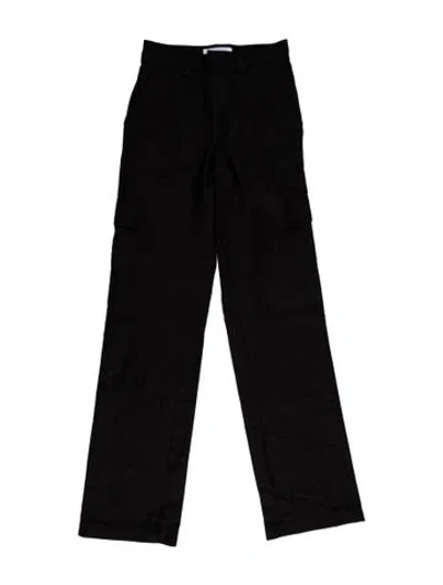 Pre-owned Alfie Wool Wide Leg Pants In Black