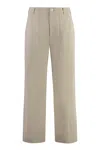 Alfieri &amp; St.john Cotton Cropped Trousers In Sand