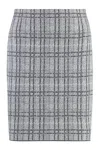 Alfieri &amp; St.john Cotton-wool Blend Skirt In Multicolor