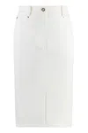 Alfieri &amp; St.john Denim Skirt In White
