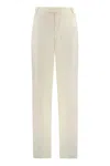 Alfieri &amp; St.john High-waist Wide-leg Trousers In Ivory