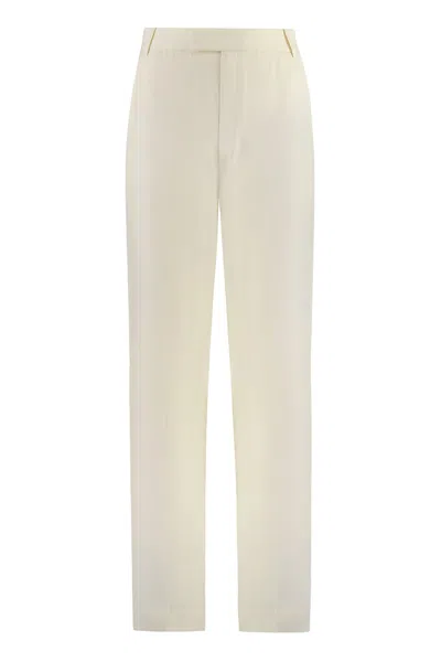 Alfieri &amp; St.john High-waist Wide-leg Trousers In Ivory