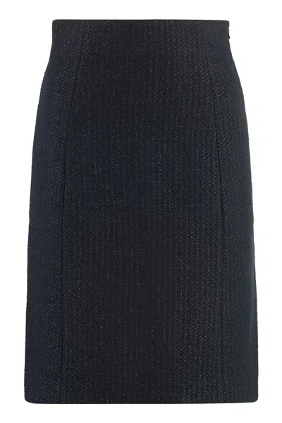 Alfieri &amp; St.john Knitted Skirt In Blue