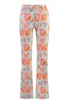 Alfieri &amp; St.john Printed Cotton Trousers In Multicolor
