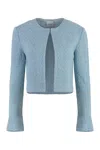 Alfieri &amp; St.john Wool Blend Blazer In Light Blue