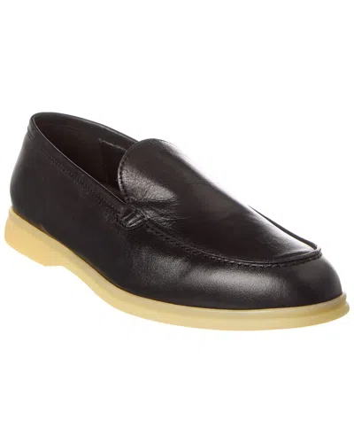 Alfonsi Milano Leather Loafer In Black