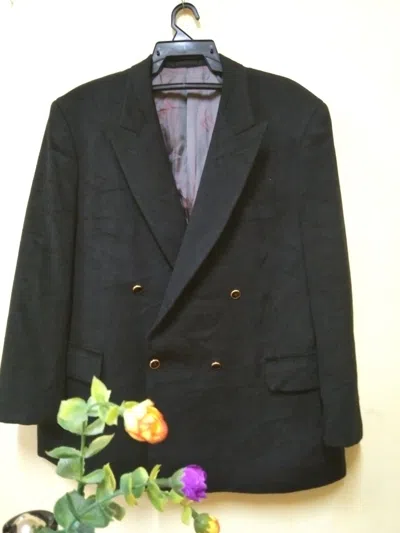 Pre-owned Alfred Dunhill Blazer Coat In Black