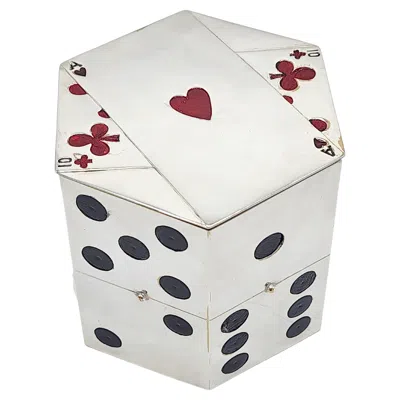 Pre-owned Alfred Dunhill Cigarette Dice Dispenser By Legros Marius For Dunhill Paris 1930s In Silver