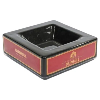 Pre-owned Alfred Dunhill Dunhill Cigar Ashtray Catchall England Black And Red Collectible 1970