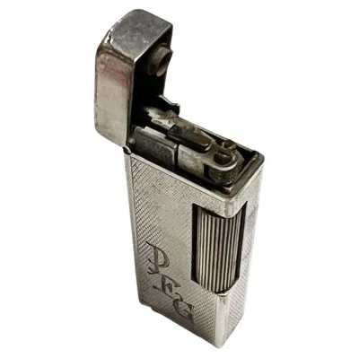 Pre-owned Alfred Dunhill Dunhill London Silver Plate Rollalite Petrol Lighter