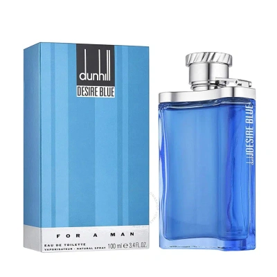 Alfred Dunhill Men's Desire Blue Edt 3.4 oz (tester) Fragrances 085715801579 In Amber / Blue / Orange