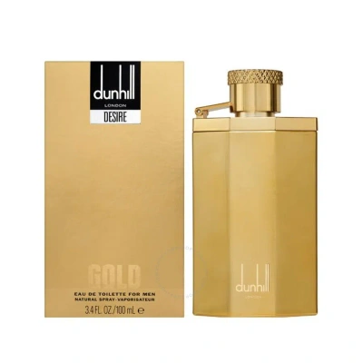 Alfred Dunhill Men's Desire Gold For Men Edt 3.4 oz Fragrances 085715801968 In Gold / Rose / Rose Gold