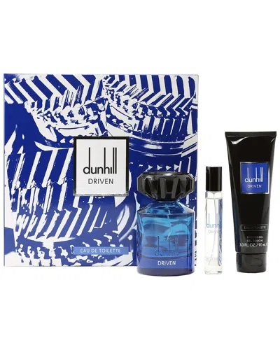 Alfred Dunhill Men's Driven Blue 3pc Set In White