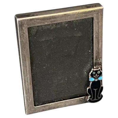 Pre-owned Alfred Dunhill Siver Miniature Photoframe In Silver
