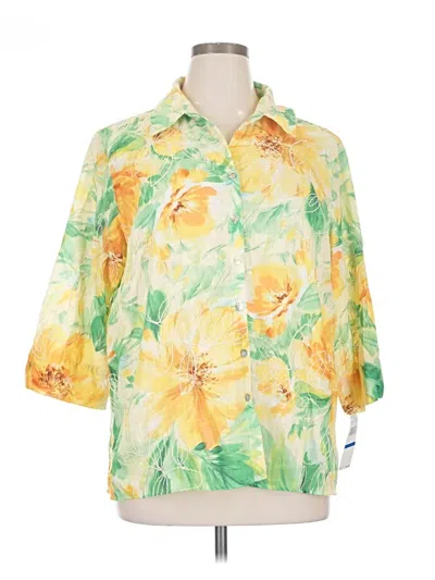 Alfred Dunner 3/4 Sleeve Blouse In Multi