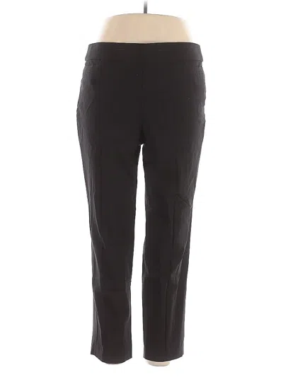 Pre-owned Alfred Dunner Active Pants In Black