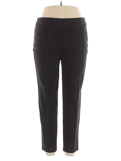 Pre-owned Alfred Dunner Active Pants In Black