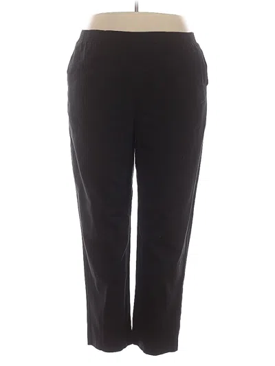 Pre-owned Alfred Dunner Active Pants In Black
