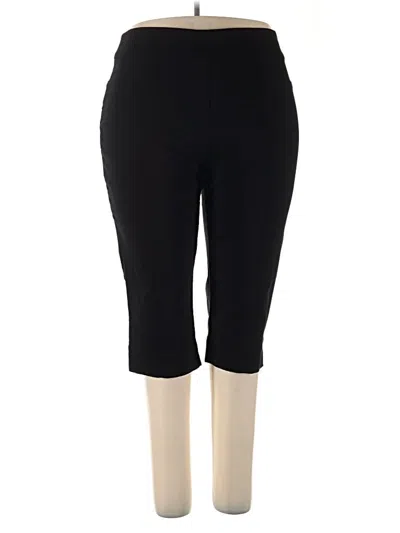 Pre-owned Alfred Dunner Active Pants In Black