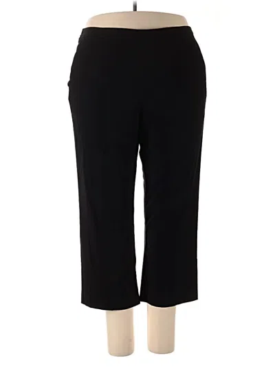 Pre-owned Alfred Dunner Active Pants In Black