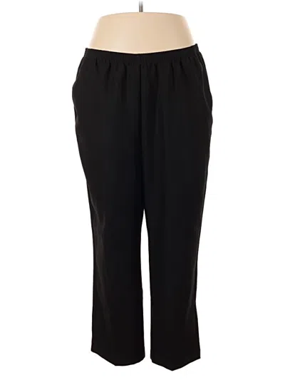 Pre-owned Alfred Dunner Active Pants In Black