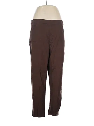 Pre-owned Alfred Dunner Active Pants In Brown