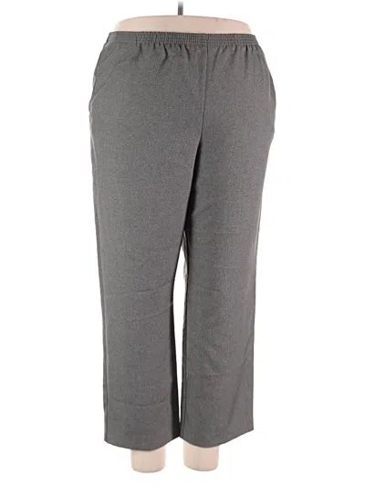 Pre-owned Alfred Dunner Active Pants In Gray