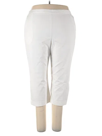 Pre-owned Alfred Dunner Active Pants In Ivory