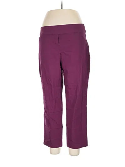 Pre-owned Alfred Dunner Active Pants In Purple