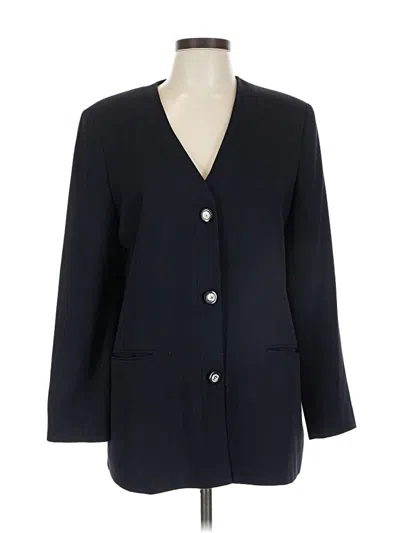Pre-owned Alfred Dunner Blazer Jacket In Black